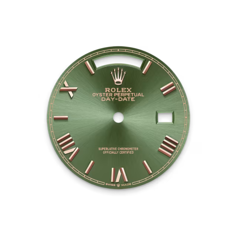 Rolex Day-Date 36 Everose Gold Green Dial 128235 - Image 6