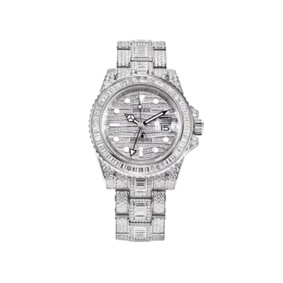 Rolex GMT-Master II 116769TBR-001 White Gold Diamond Set