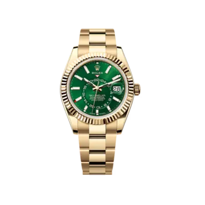 Rolex Sky-Dweller 42mm Yellow Gold Green 336938-0007