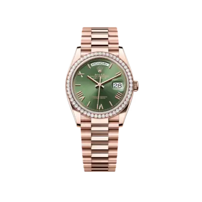 Rolex Day-Date 36 – Green Dial and Diamonds Ref. 128345RBR-0085