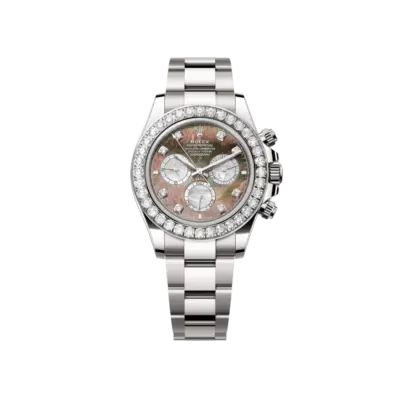 Rolex Daytona 126579RBR White Gold Mother of Pearl Diamond Dial Diamond Bezel (2024)