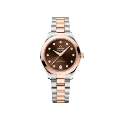 Seamaster Aqua Terra 150M 30 mm, steel ‑ Sedna gold on steel ‑ Sedna gold Ref. 220.20.30.20.63.001