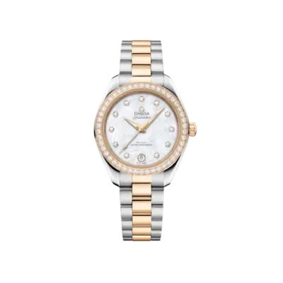 Seamaster Aqua Terra 150M 30 mm, steel ‑ Moonshine gold on steel ‑ Moonshine gold Ref. 220.25.30.20.55.001