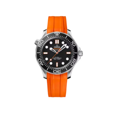 Seamaster Diver 300M 42 mm, steel on rubber strap Ref. 210.32.42.20.01.006